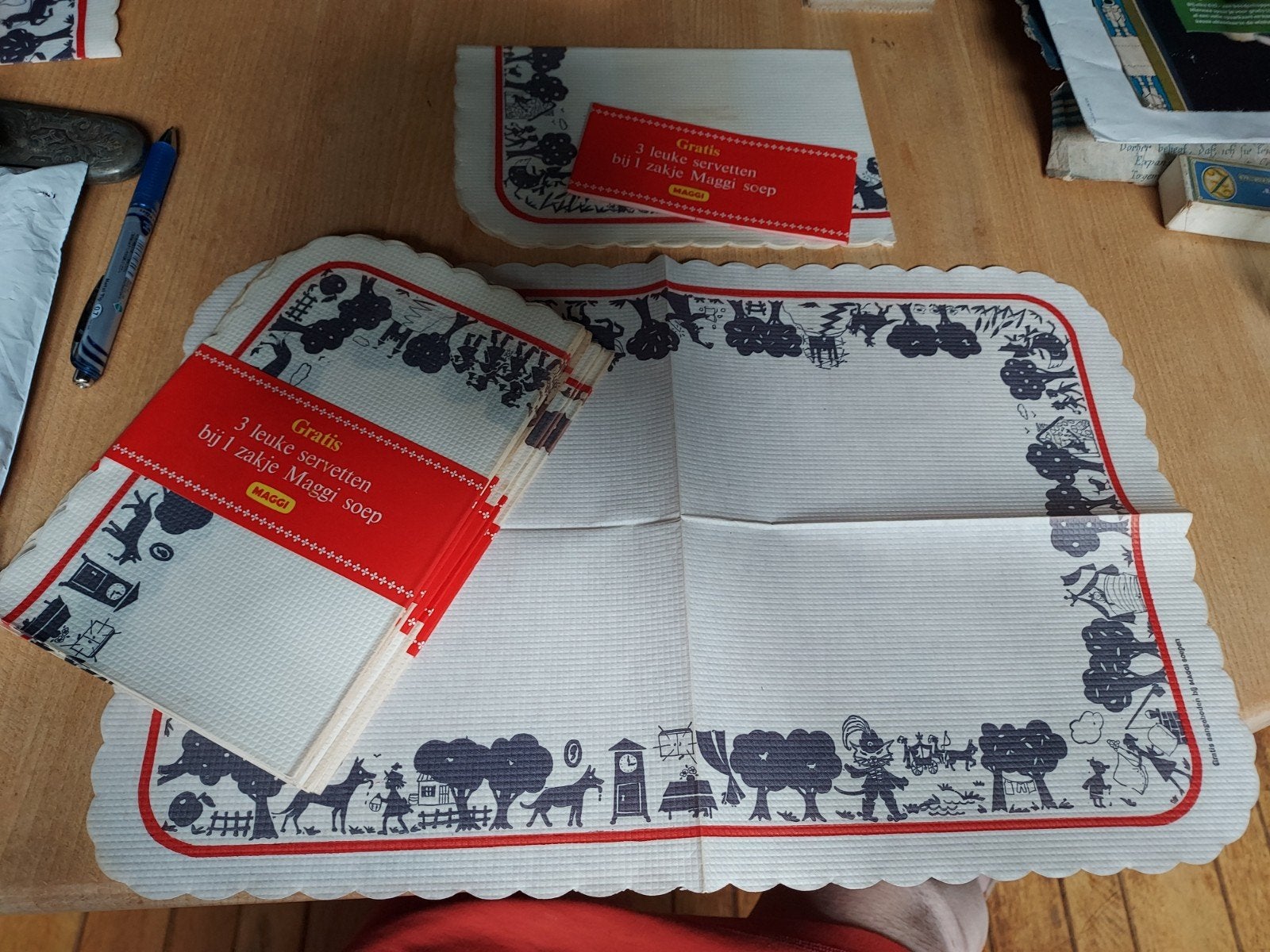 Maggi Soep Reclame placemats met Sprookjes (set van 3), Verzamelen, Ophalen of Verzenden, Nieuw, Overige typen