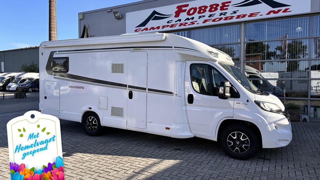 Enkele bedden| 2x Airco De Weinsberg CaraLoft 700MEG '2017, Caravans en Kamperen, Chemisch toilet, Weinsberg, Fiat, Bedrijf