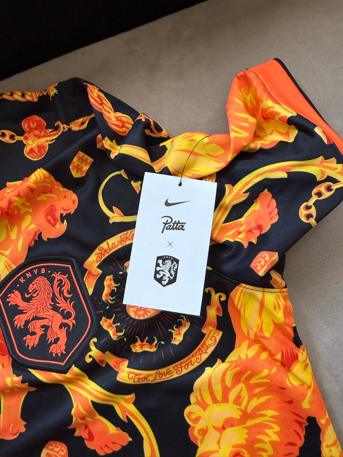 Patta x Nike KNVB Voetbalshirt - Zwart/Oranje, Maat 52/54 (L), Zwart, Nieuw, Ophalen of Verzenden