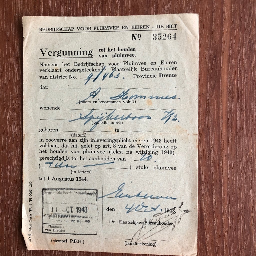 4--10-1943 Duitse bureaucratie. A. Hommes Spijkerboor K2, Verzenden, Nederland, Boek of Tijdschrift