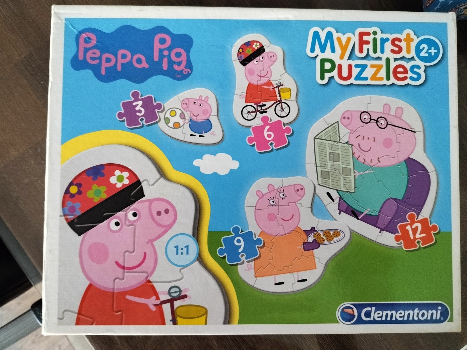 Peppa Pig Mijn Eerste Puzzels Clementoni 2+, Ophalen of Verzenden, Minder dan 500 stukjes, Gebruikt, Legpuzzel