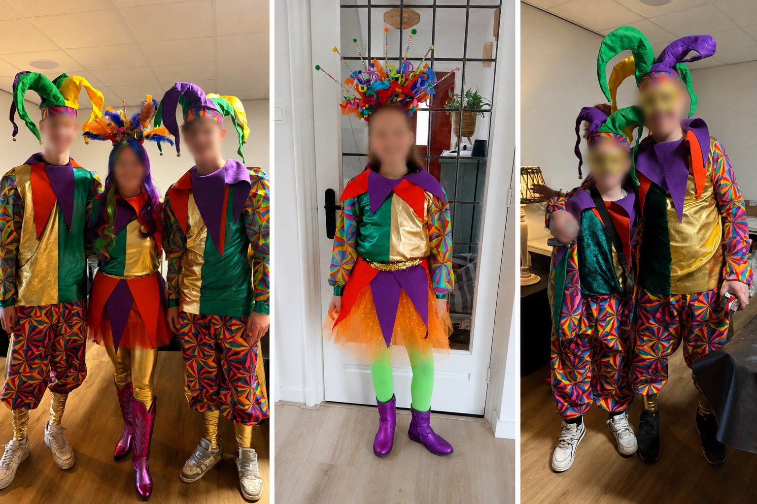 Narren pakken carnaval, Ophalen of Verzenden, Zo goed als nieuw, Maat 34 (XS) of kleiner, Carnaval