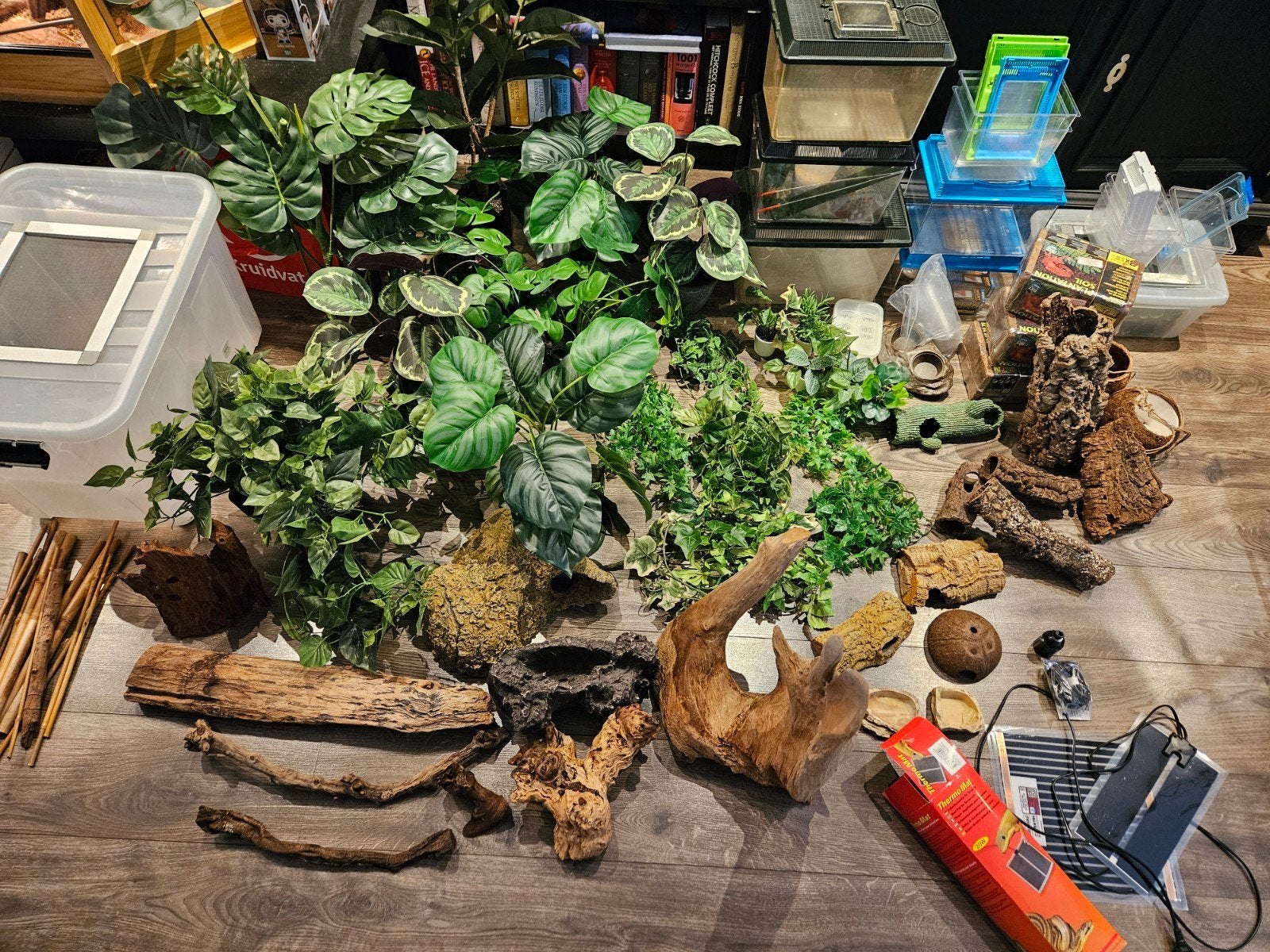 Terrarium vulling en Reptielen benodigheden, Dieren en Toebehoren, Ophalen, Gebruikt, Tak, Plant, Rots of Steen