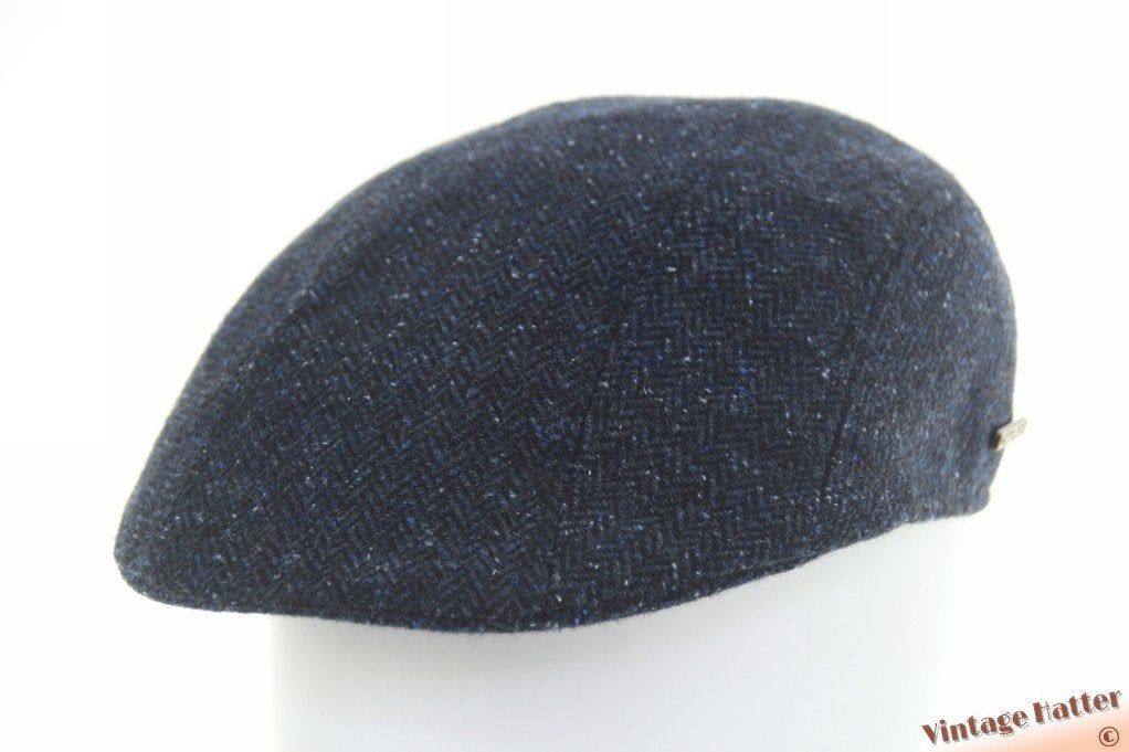 Platte pet Hatland Savas Navy donker blauw visgraat 56 en 60, Nieuw, Ophalen of Verzenden, Hatland - Savas Navy, Pet