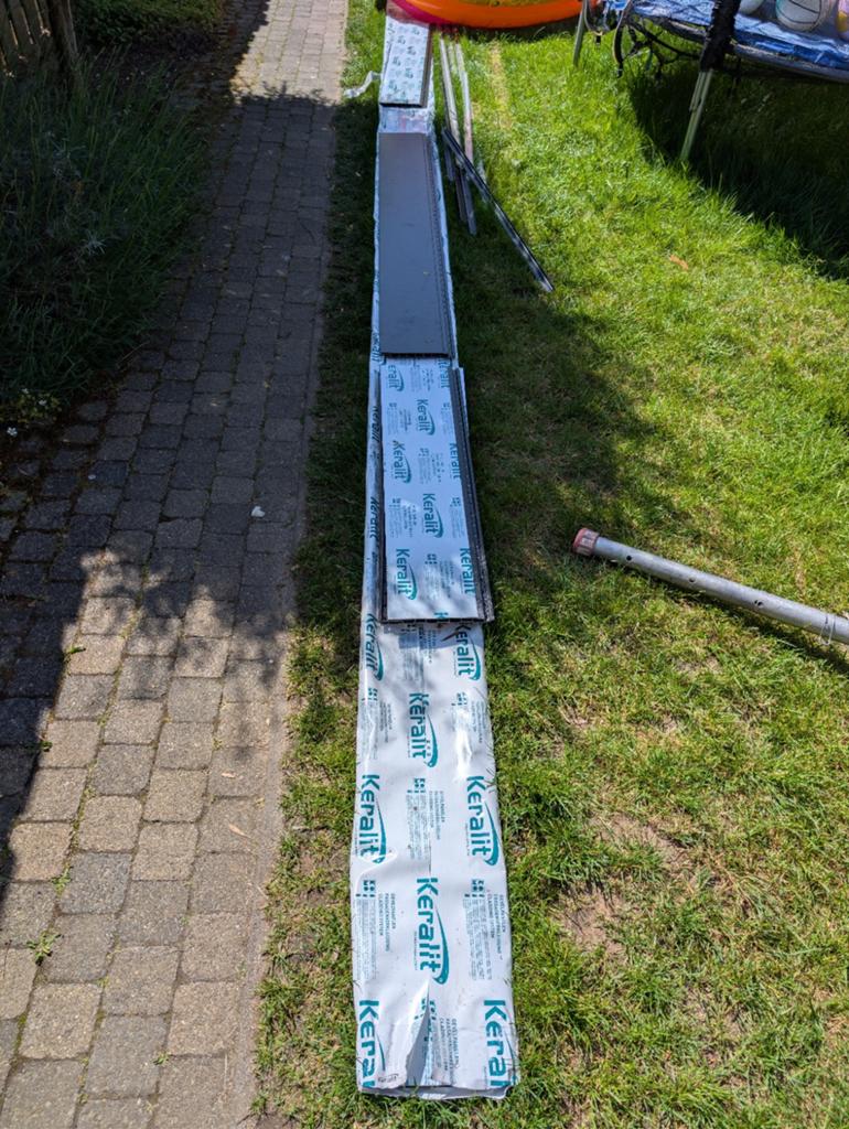Keralit sponningdeel 190mm ral 9005, Kunststof, Zwart, Nieuw, Ophalen of Verzenden
