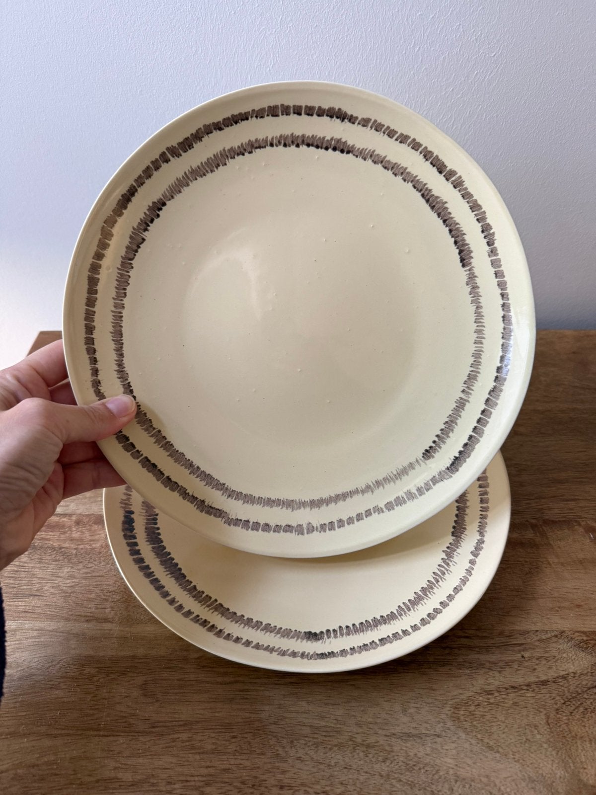 2 HKliving dinerborden, Overige merken, Keramiek, Nieuw, Ophalen of Verzenden