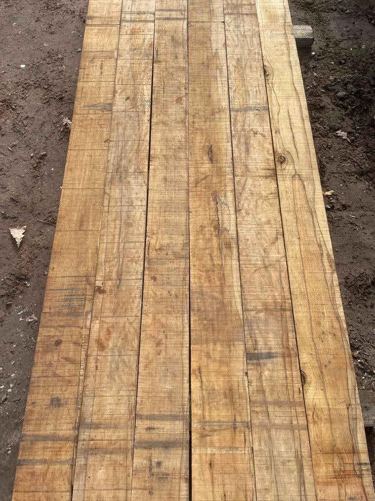 100 m2 barnwood planken, Doe-het-zelf en Verbouw, Hout en Planken, Zo goed als nieuw, Ophalen