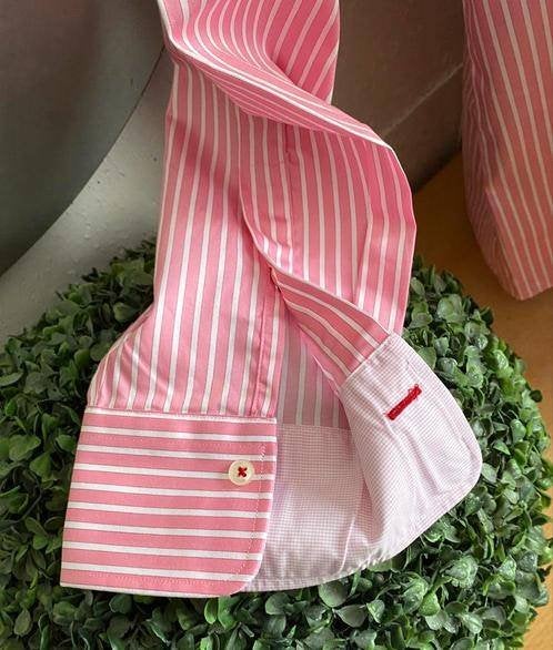 Hugh slim fit overhemd maat XL, Ophalen of Verzenden, Nieuw, Roze, Halswijdte 43/44 (XL)