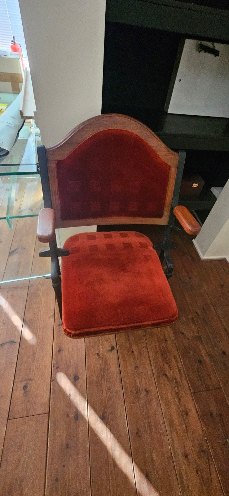 Vintage bioscoopstoel / theaterstoel, Antiek en Kunst, Ophalen