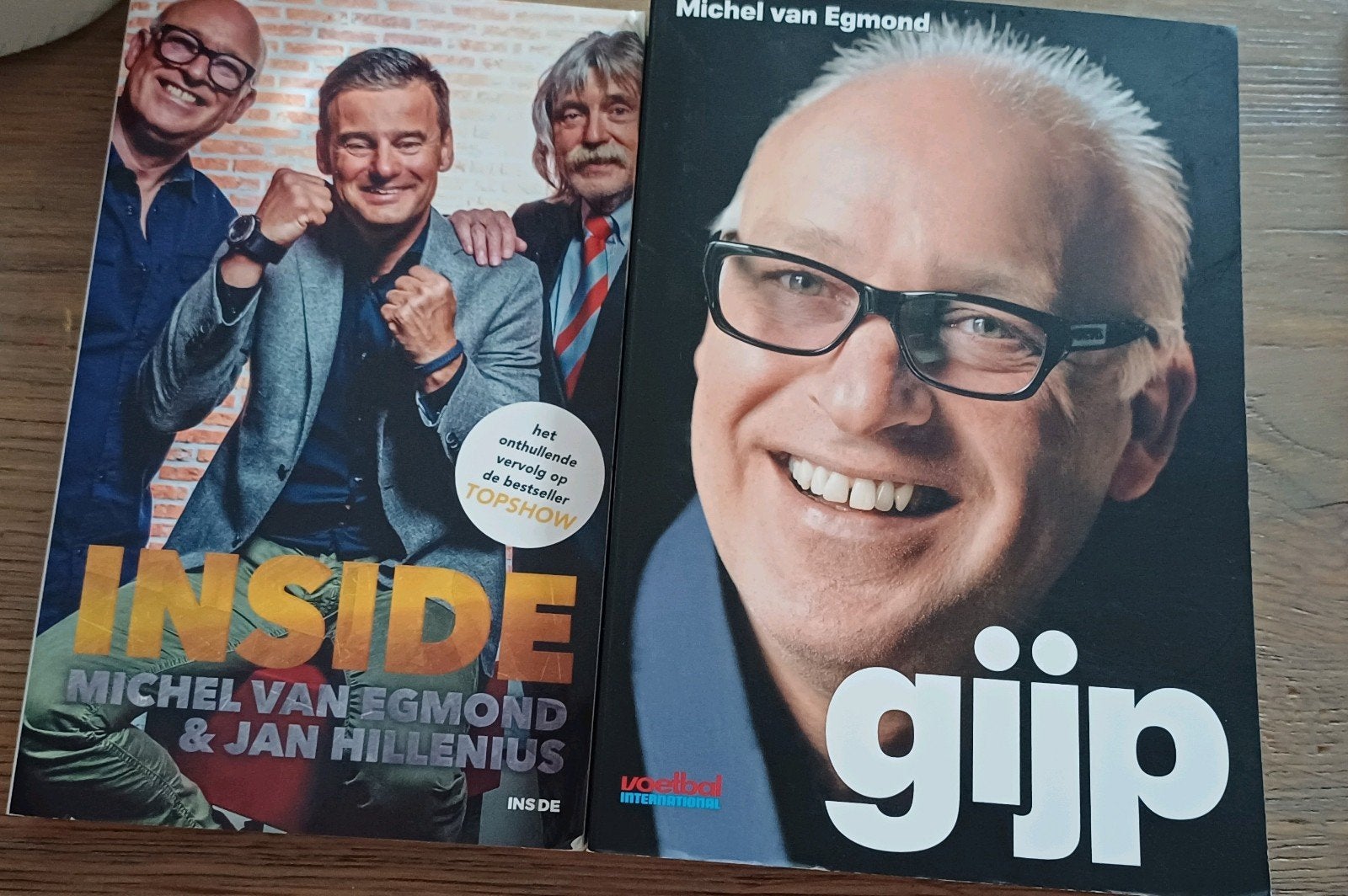 Boeken Michel van Egmond: Gijp en Inside, Boeken, Ophalen of Verzenden, Gelezen, Michel van Egmond, Nederland