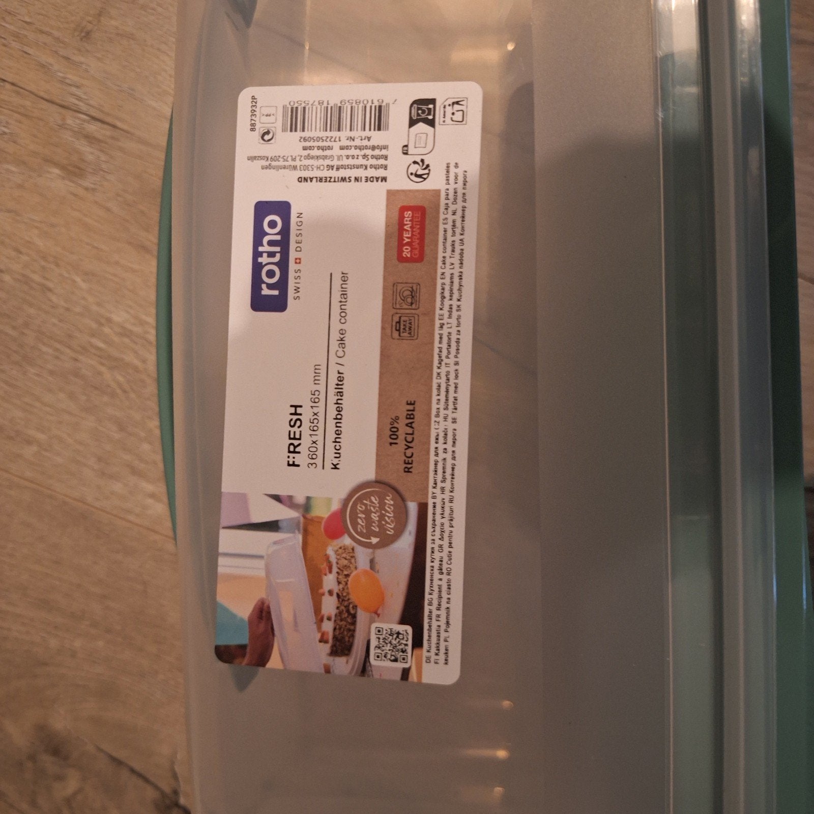 cake bak, Ophalen, Zo goed als nieuw, Kunststof, Groen