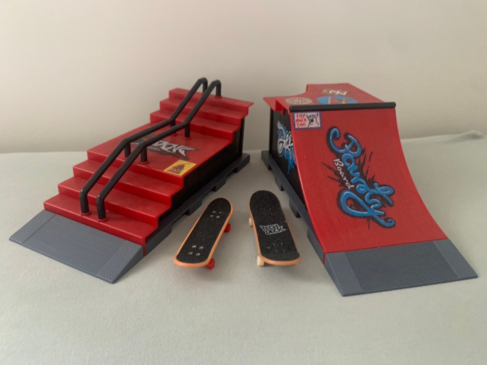Vinger skate bord met ramp en trap, Ophalen of Verzenden, Nieuw