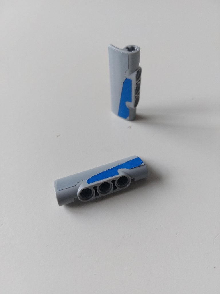 2 technic Lego paneel gebogen 2x5x1, Lego, Ophalen of Verzenden, Zo goed als nieuw, Technic