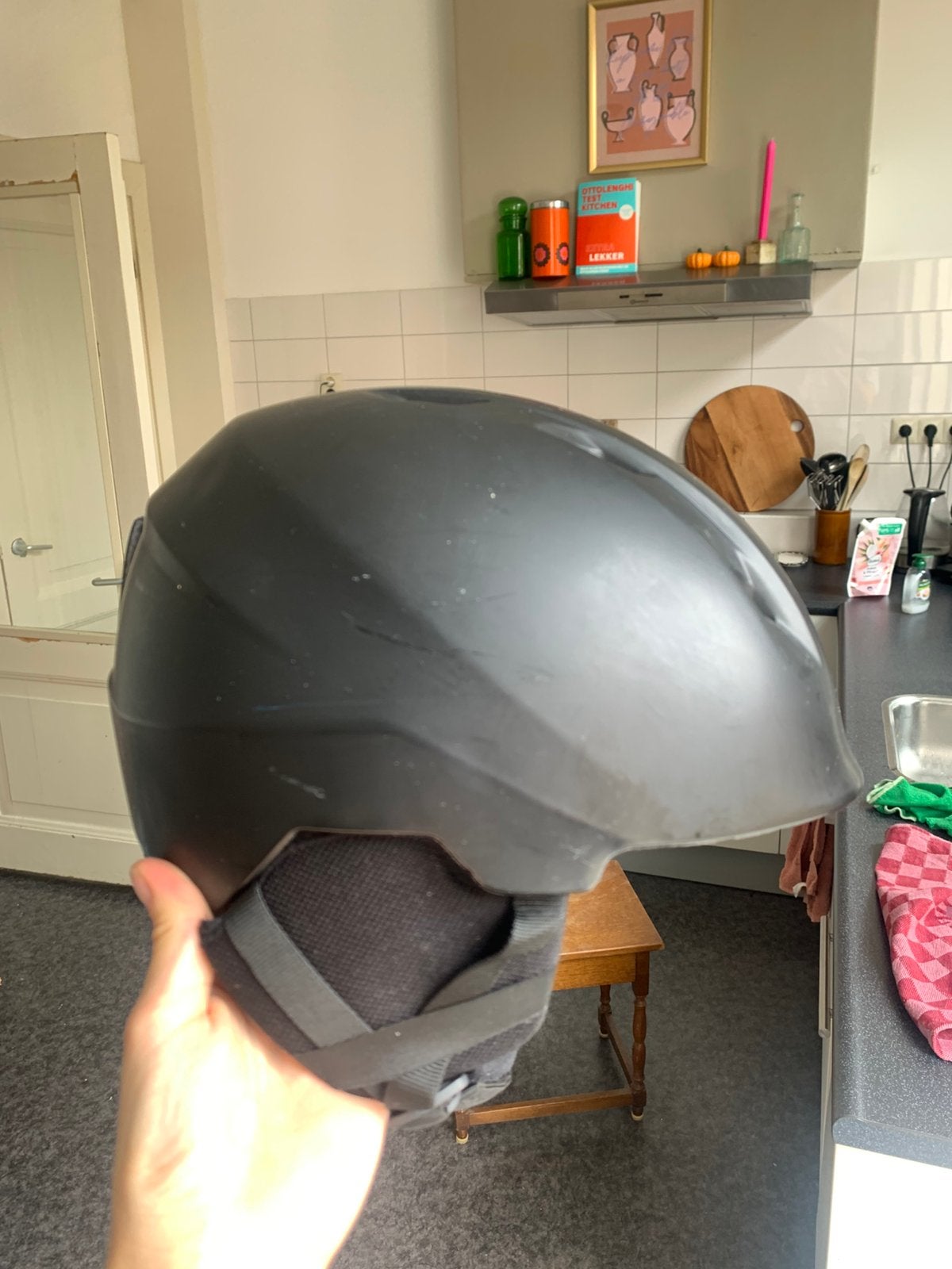 Decathlon skihelm maat 50, Gebruikt, Overige typen, Minder dan 100 cm, Ophalen