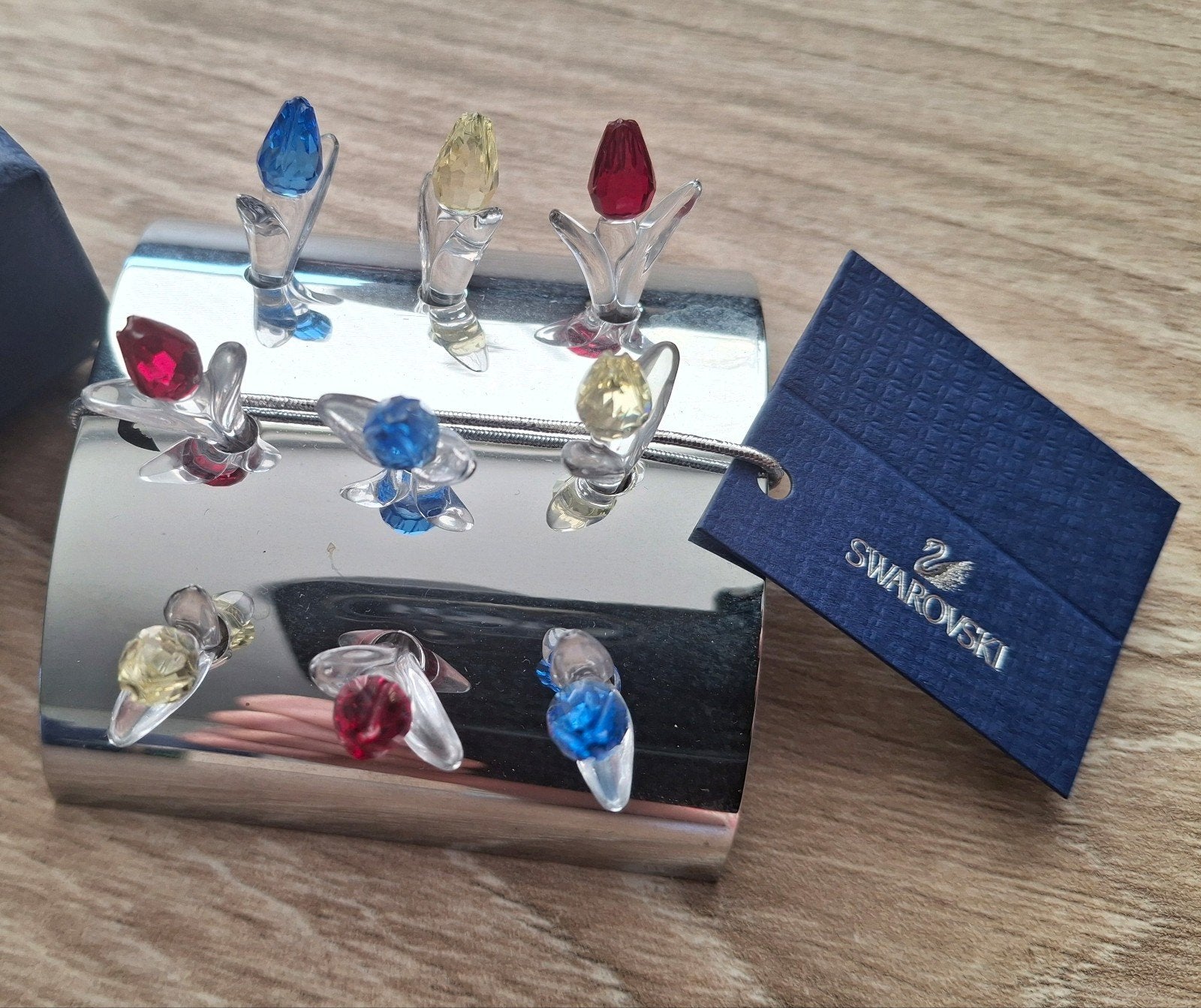 Tulpen in staander. Swarovski, Verzamelen, Swarovski, Ophalen, Nieuw, Figuurtje