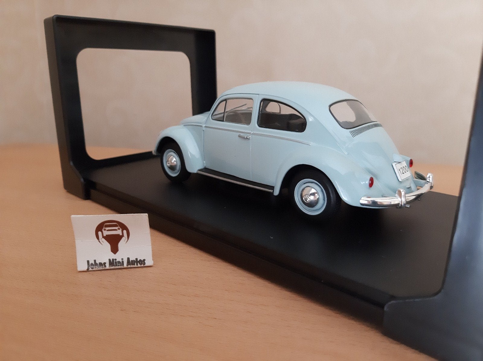 Volkswagen Kever uit 1960 in lichtblauw van Whitebox 1:24, Overige merken, Auto, Nieuw, Ophalen of Verzenden