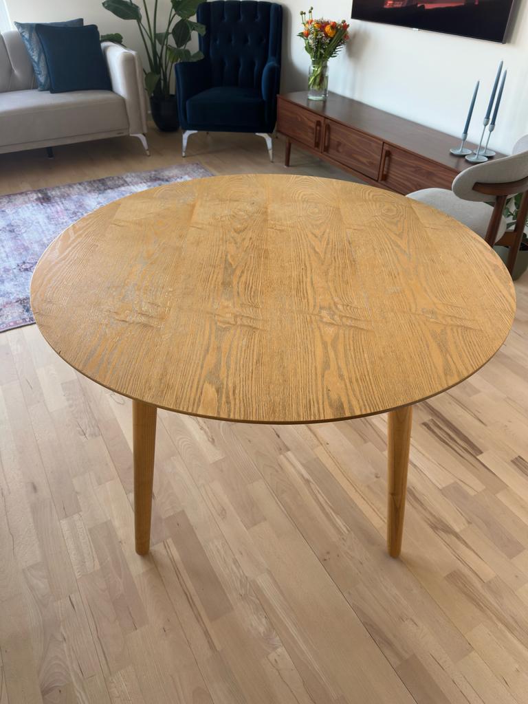 Normann Copenhagen 'Form' Eettafel - Eikenhout, Huis en Inrichting, Tafels | Eettafels, Gebruikt, 100 tot 150 cm, Ophalen of Verzenden