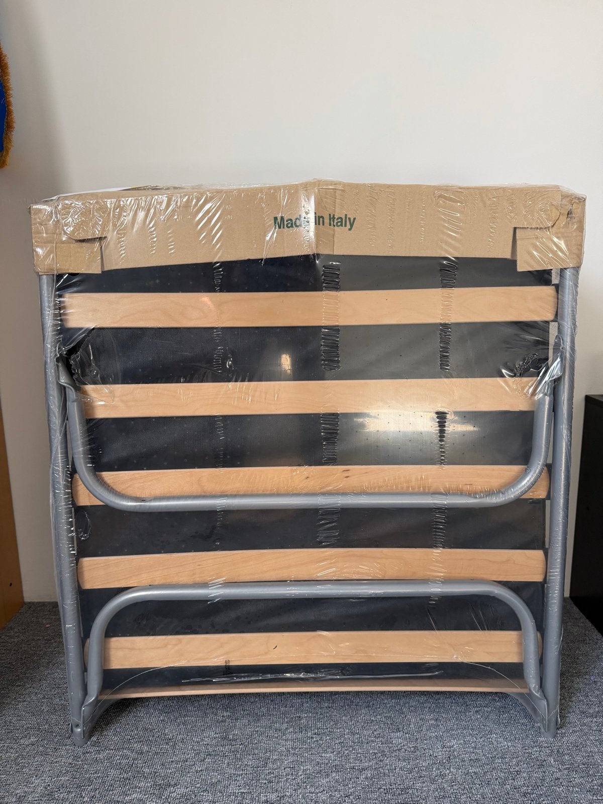 Nieuw opvouwbaar logeerbed met lattenbodem, Verstelbaar, Eenpersoons, Nieuw, 80 cm