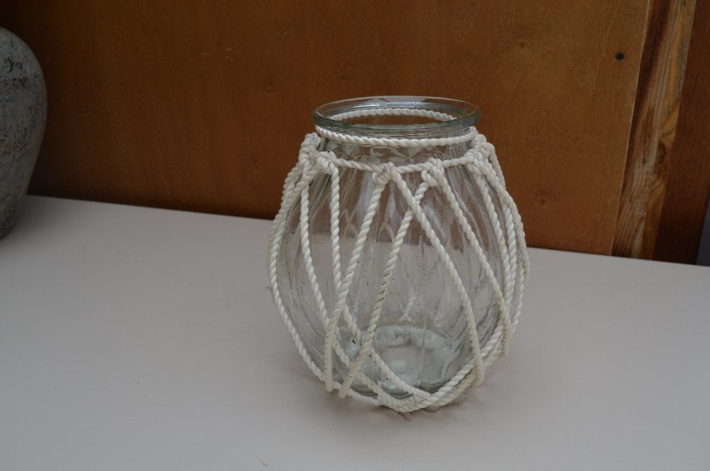 vaas, Ophalen, Zo goed als nieuw, Wit, Glas
