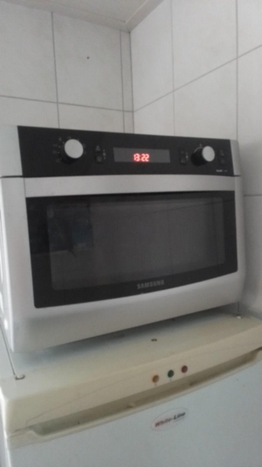 Samsung Combi Oven en Magnetron - Zilver/Zwart, Witgoed en Apparatuur, Magnetrons, Ophalen, Combimagnetron, Gebruikt, 60 cm of meer