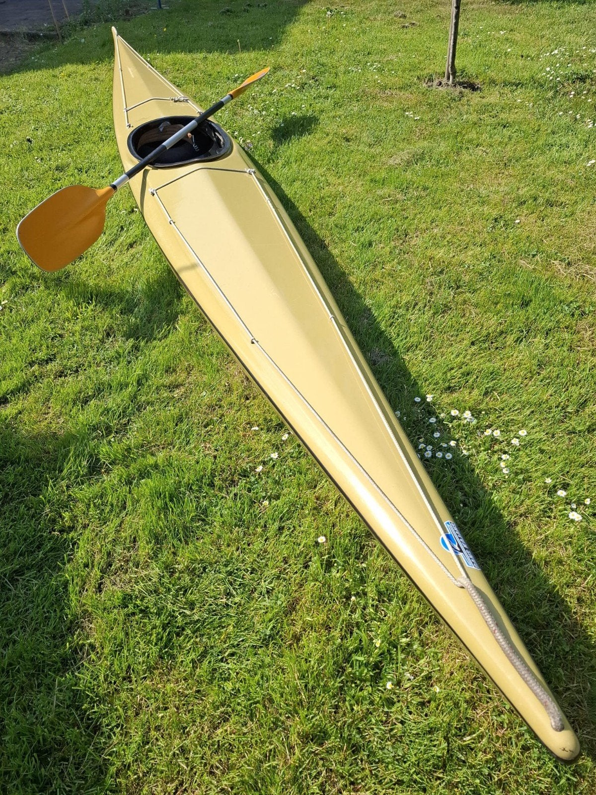 LICHTGEWICHT 1 PERSOONS KANO (5.20 m) VAN HET MERK GANS., Watersport en Boten, Kano's, Ophalen, Eén persoon, Met peddels, Zo goed als nieuw