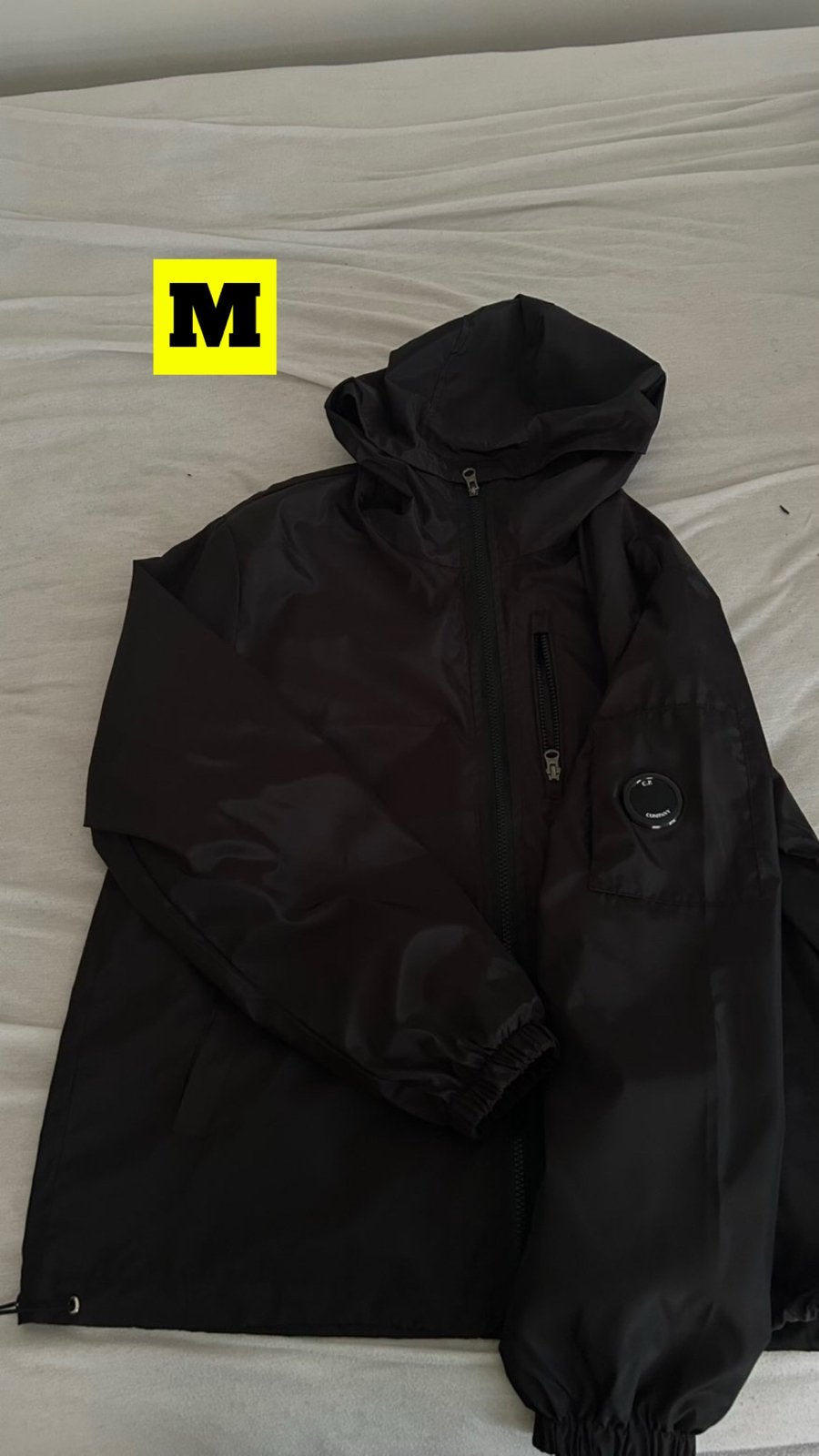 Zwarte C.P. Company jas - Maat M, Ophalen of Verzenden, Zo goed als nieuw, Maat 48/50 (M), Zwart