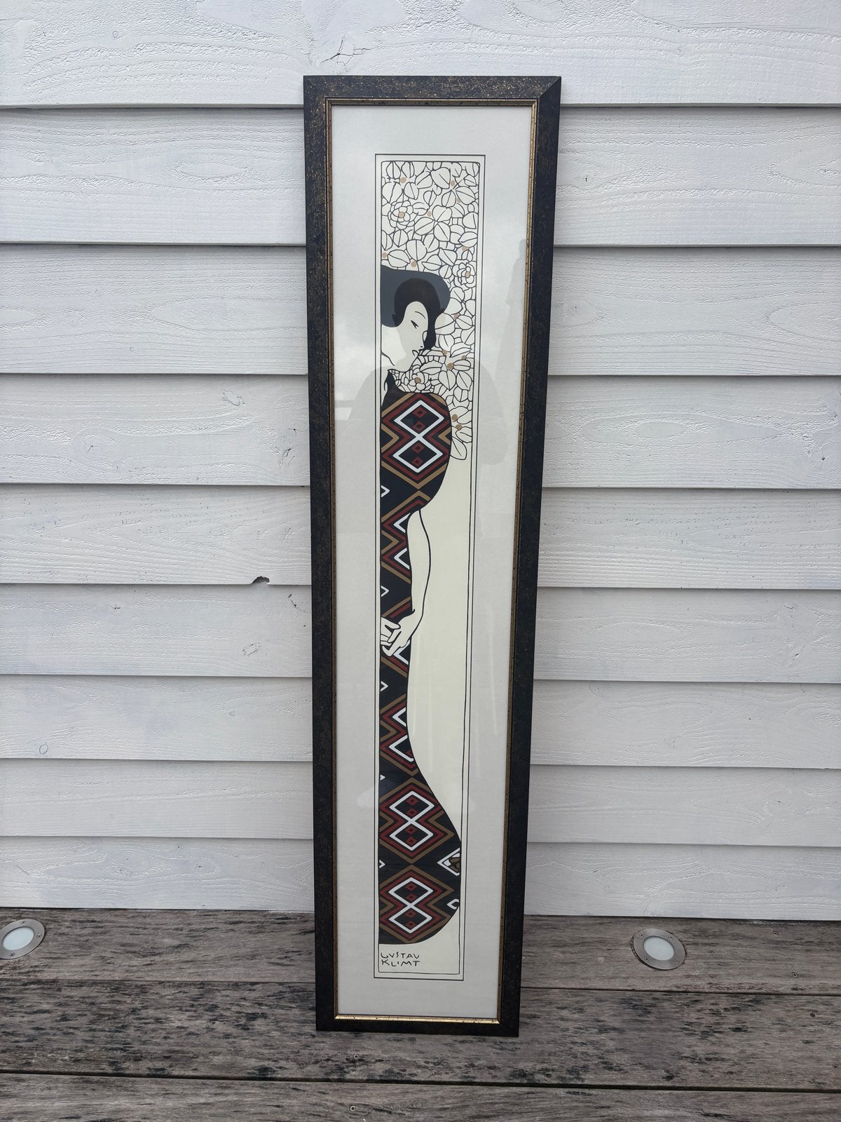 Mooie reproductie van Gustav Klimt - 36x160 met exclusieve l, Antiek en Kunst, Kunst | Schilderijen | Klassiek, Portret of Personen