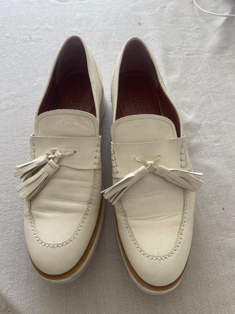 Pertini mocassins 40, Wit, Ophalen of Verzenden, Zo goed als nieuw, Espadrilles of Moccasins