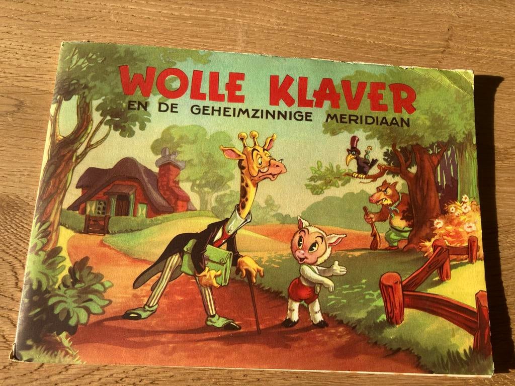 Wolle Klaver en de Geheimzinnige Meridiaan - 1e druk 1951, Ophalen of Verzenden, Zo goed als nieuw, Plaatjesalbum
