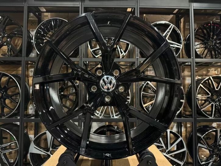 19'' ESTORIL R look velgen 5X112 Golf 6 7 R GTI 8 8.5 T-ROC, Ophalen of Verzenden, Nieuw, 19 inch, Velg(en)