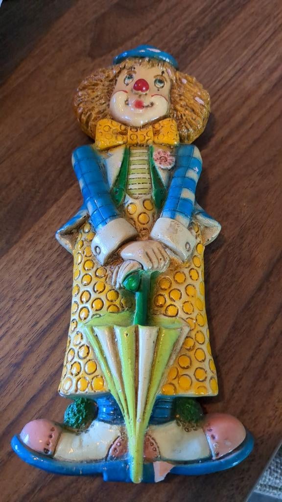 Vintage Spaanse Klooster-Keramiek Wandclown (Model R-412), Antiek en Kunst, Antiek | Keramiek en Aardewerk, Ophalen of Verzenden