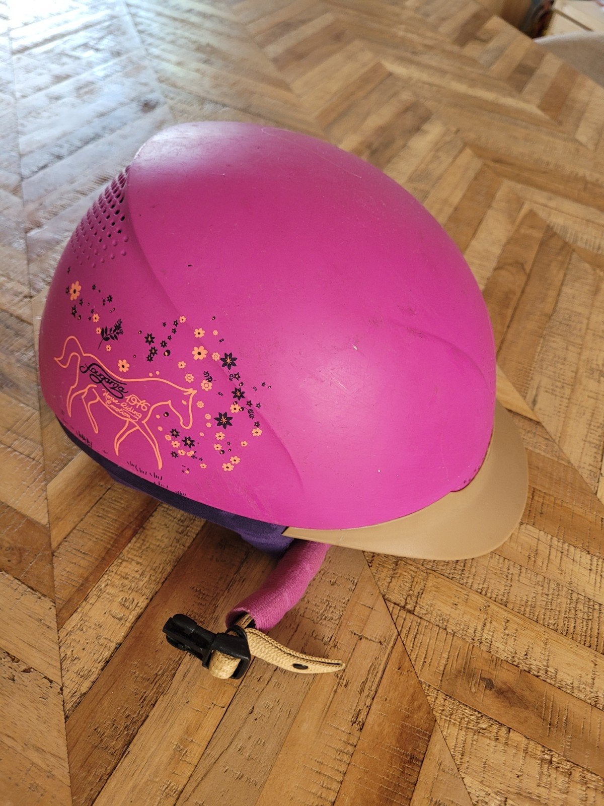 Roze cap, Dieren en Toebehoren, Paardrijkleding, Ophalen of Verzenden, Dressuur, Kinderen