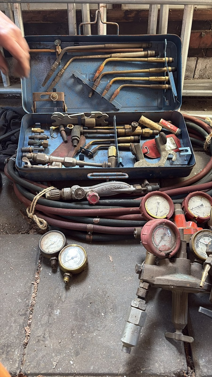 Snijbranderset voor gas en zuurstof, Ophalen, Gebruikt, 250 ampère of meer, Overige typen