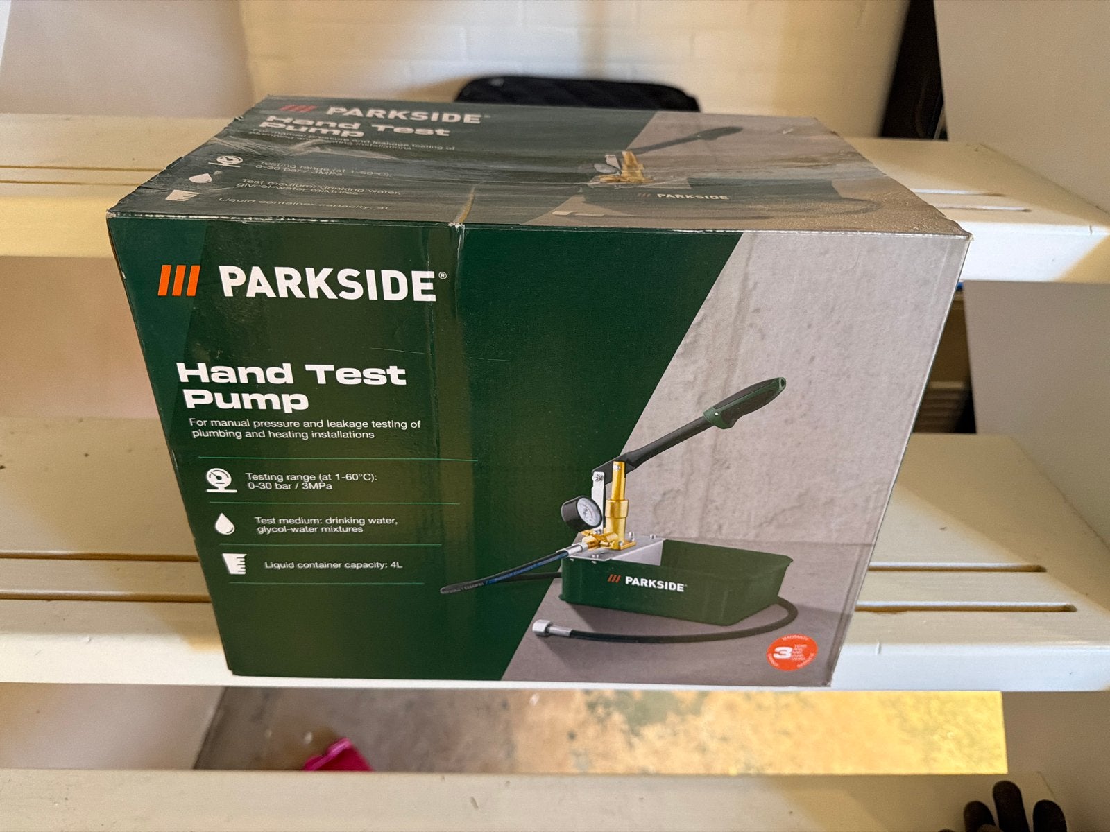 PARKSIDE Hand Test Pomp voor druk- en lektesten, Ophalen of Verzenden, Nieuw