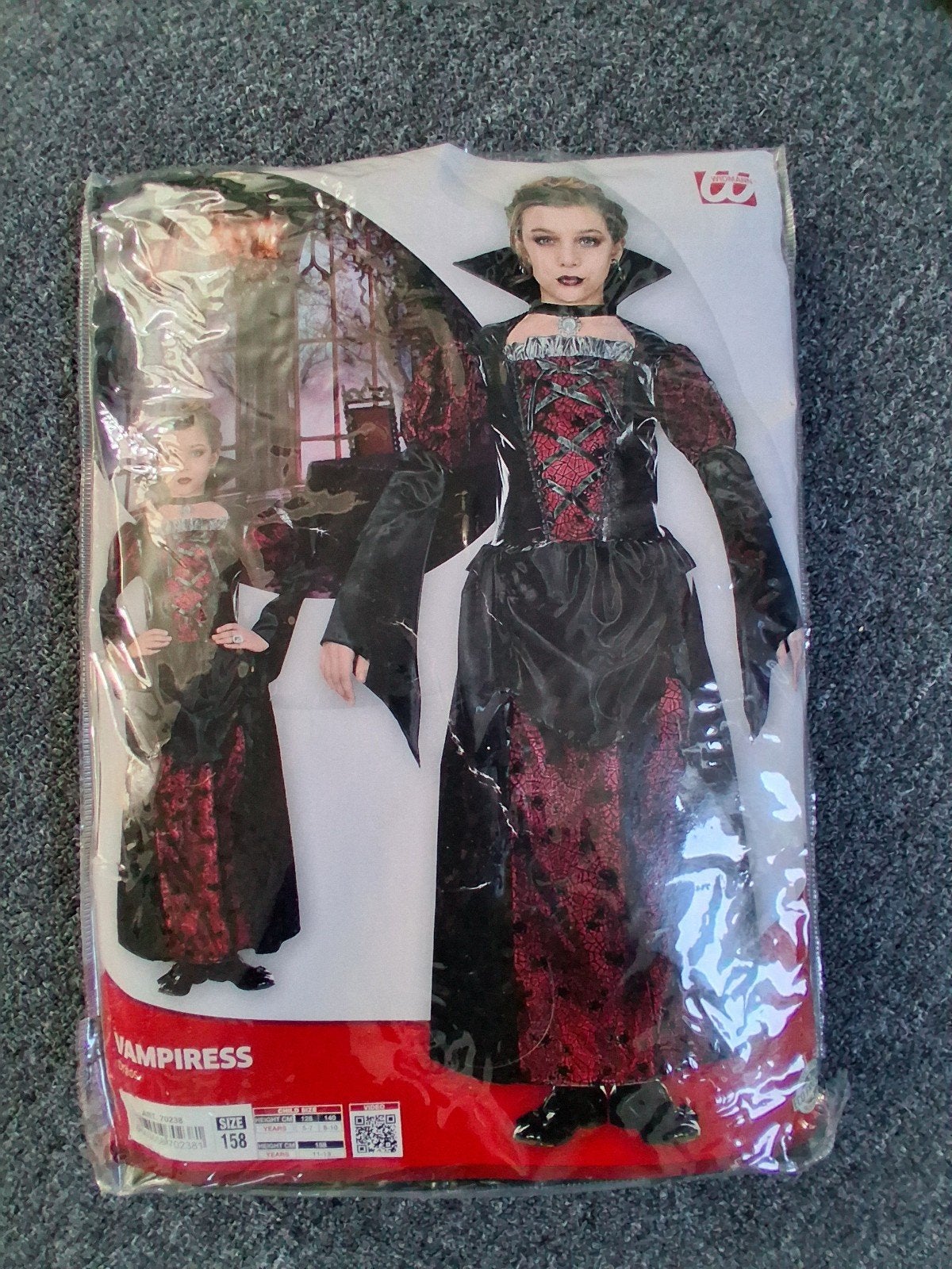 vampier pak voor meisjes in maat 158, Ophalen of Verzenden, Zo goed als nieuw, 158 t/m 164, Meisje