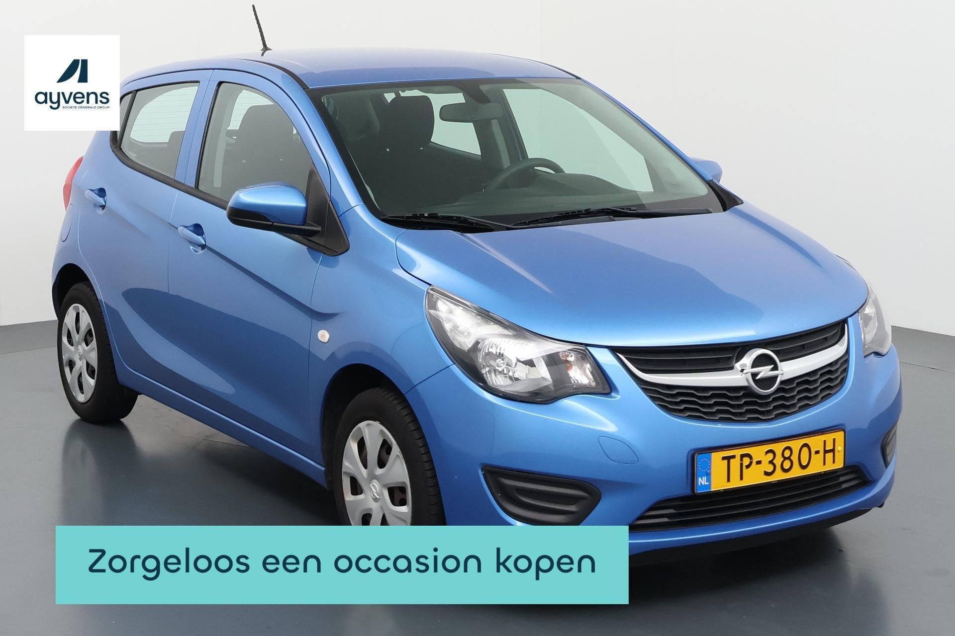 Opel KARL 1.0 ecoFLEX Edition Wendbare stadsauto met verrass, Voorwielaandrijving, 839 kg, Stof, Blauw