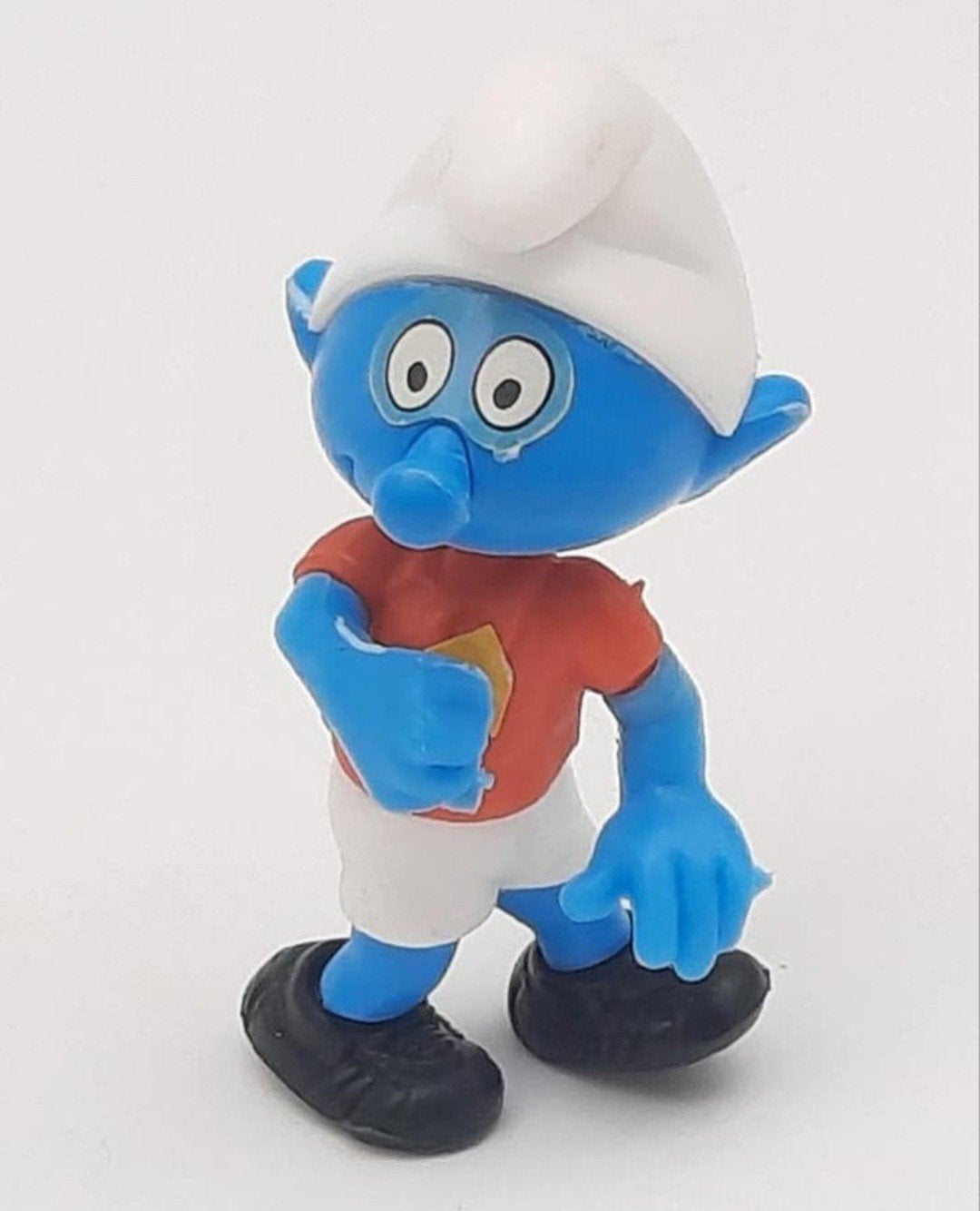 Voetbal Smurf Ferrero uit 1990, Ophalen of Verzenden, Zo goed als nieuw, Overige Smurfen, Poppetje, Figuurtje of Knuffel