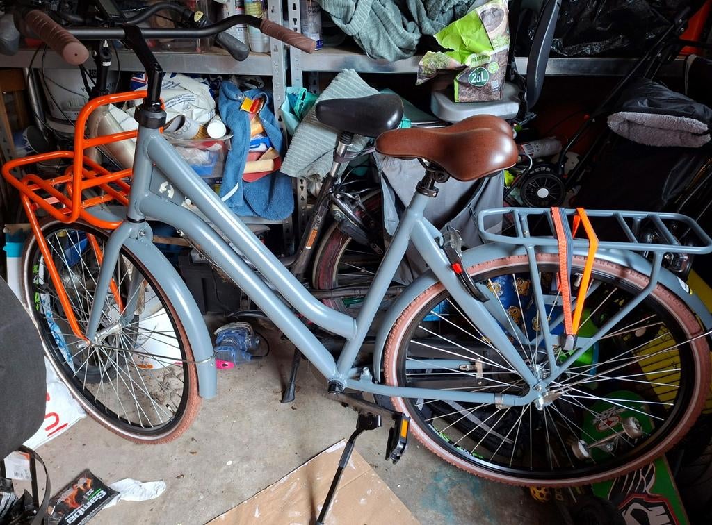 Nieuwe niet gebruikte fiets oma fiets stuurslot transportrek, Ophalen, Nieuw, Terugtraprem, Overige merken