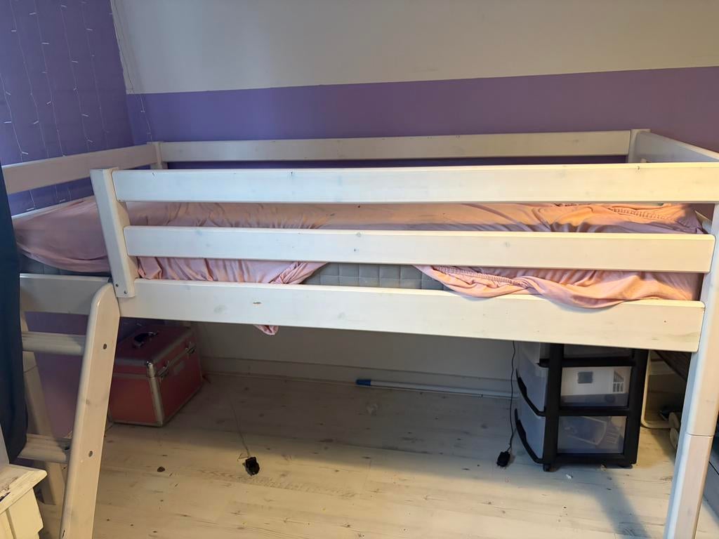GRATIS halfhoogbed, Ophalen, Zo goed als nieuw, Stapelbed
