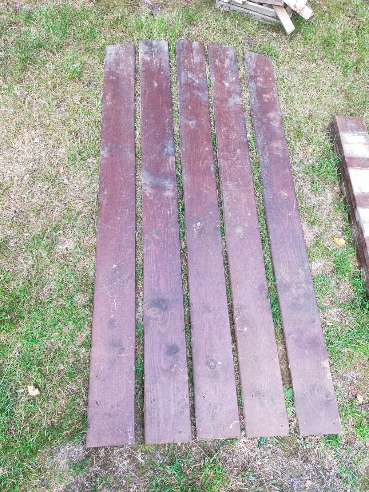 Planken voor halfronde schutting. 180-170 x 113,5cm
Plank di, Ophalen, Gebruikt, Hout