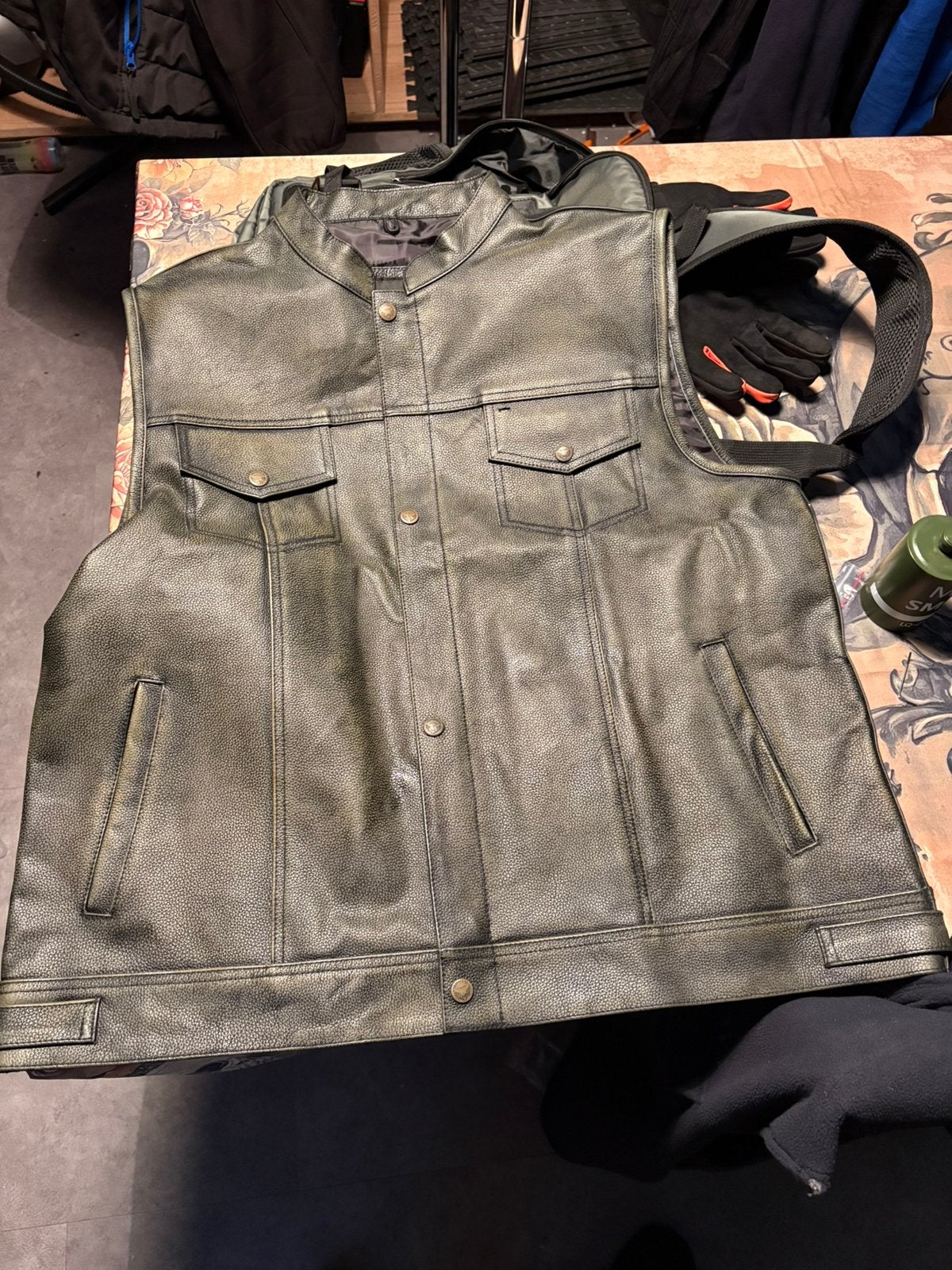 Leren motorvest - Stoer en comfortabel, Motoren, Kleding | Motorkleding, Ophalen of Verzenden, Nieuw zonder kaartje, Heren, Motorcrosskleding