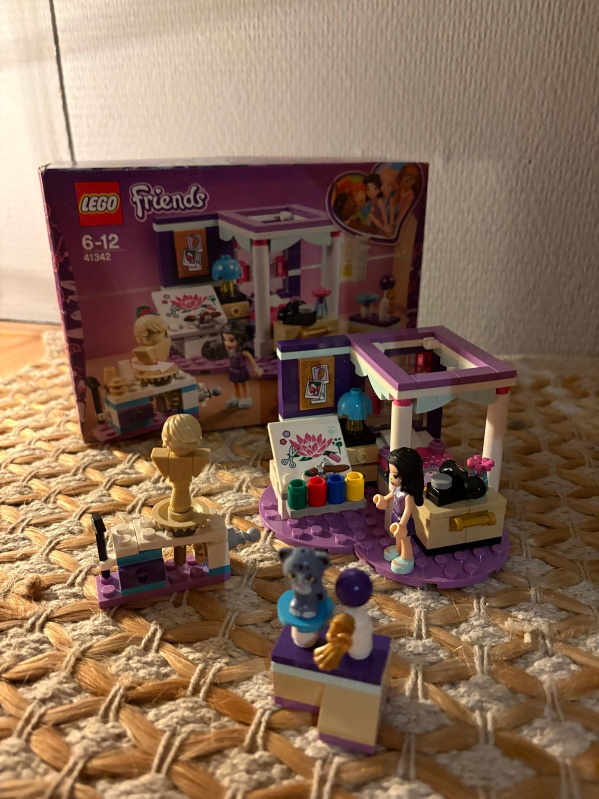 Lego Friends Emma's Kunststand (41342) - Zo goed als nieuw, Lego, Friends, Ophalen of Verzenden, Zo goed als nieuw
