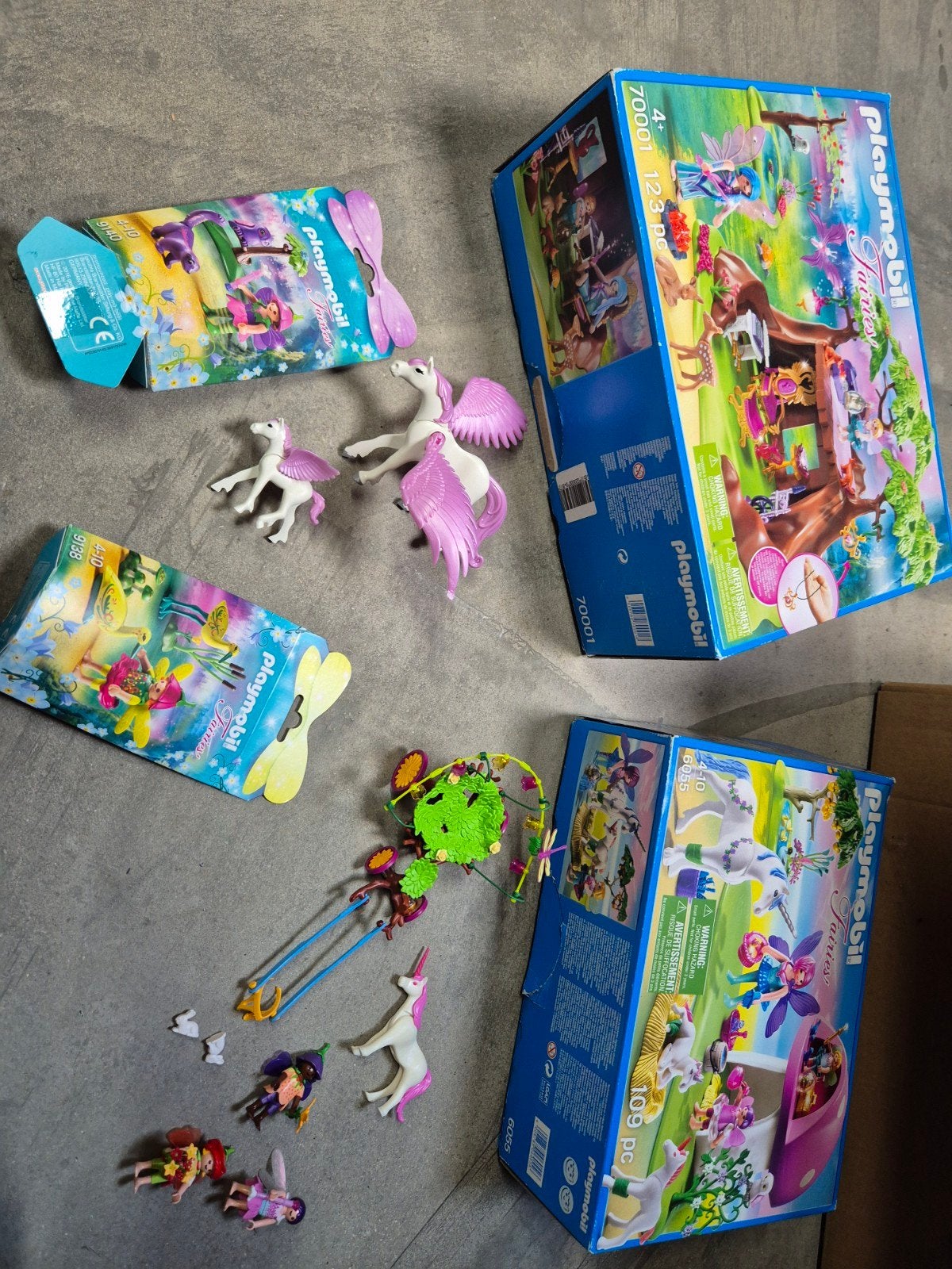 playmobil fairies 5 setjes, Gebouw, Complete set, Ophalen of Verzenden, Zo goed als nieuw