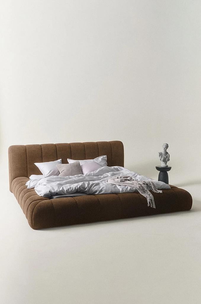 JOTEX Dermy bedframe 180cm, Huis en Inrichting, Ophalen, Japandi, Bruin, Tweepersoons