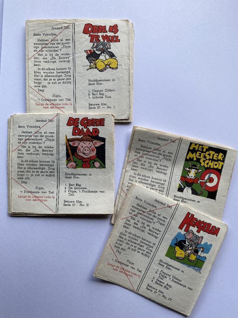 Flipje filmstroken, Ophalen of Verzenden