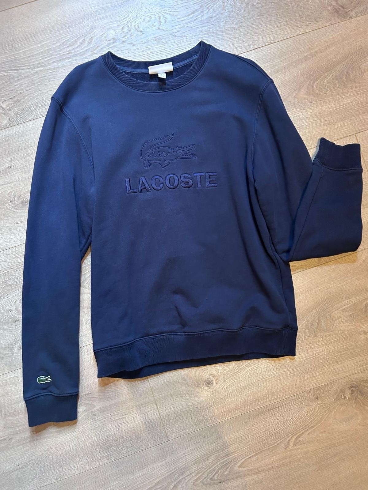 Lacoste Trui Maat M - Erg Netjes, Ophalen of Verzenden, Zo goed als nieuw, Maat 48/50 (M), Blauw