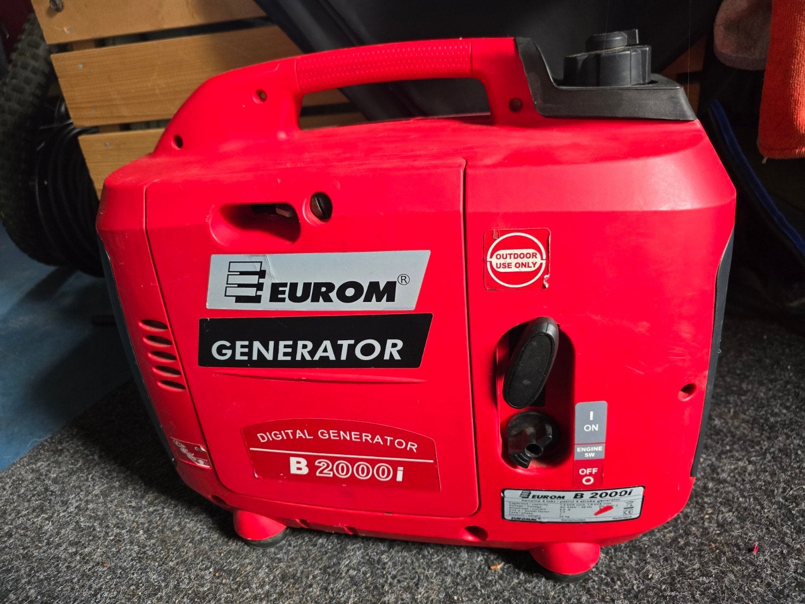 Stille Eurom B2000i  generator, Ophalen of Verzenden, Gebruikt