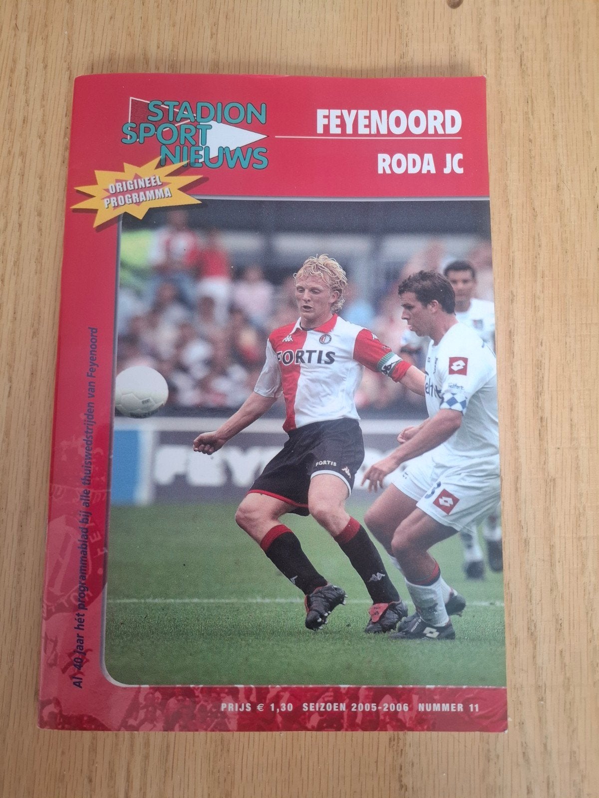 Programma boekje Feyenoord Roda JC 2005-2006, Verzamelen, Ophalen of Verzenden, Zo goed als nieuw, Feyenoord, Boek of Tijdschrift