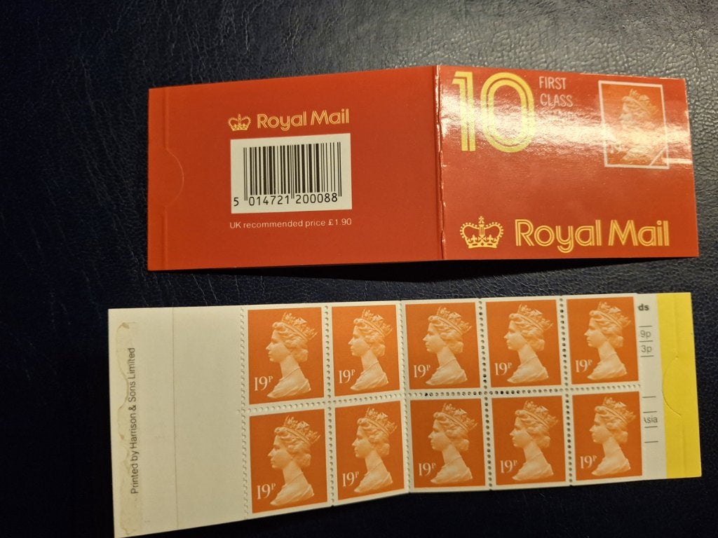 postzegel boekje engeland HB 0-101 D I, Verzenden