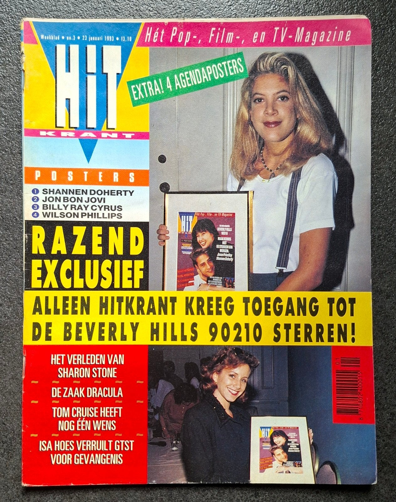 Hitkrant weekblad nr 3 (23 Januari 1993) Compleet  Vintage, Ophalen of Verzenden, 1980 tot heden, Tijdschrift